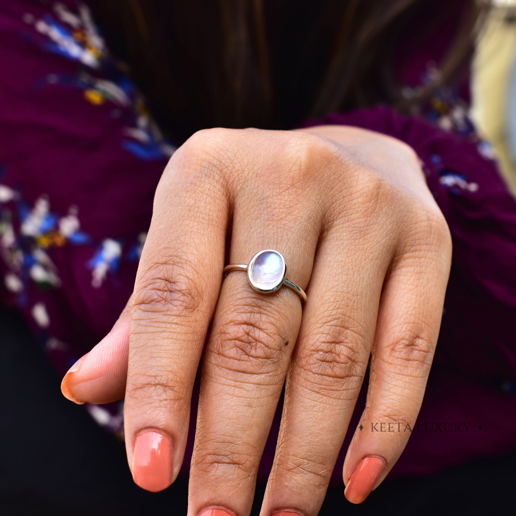 Cosmic Charm - Moonstone Ring -