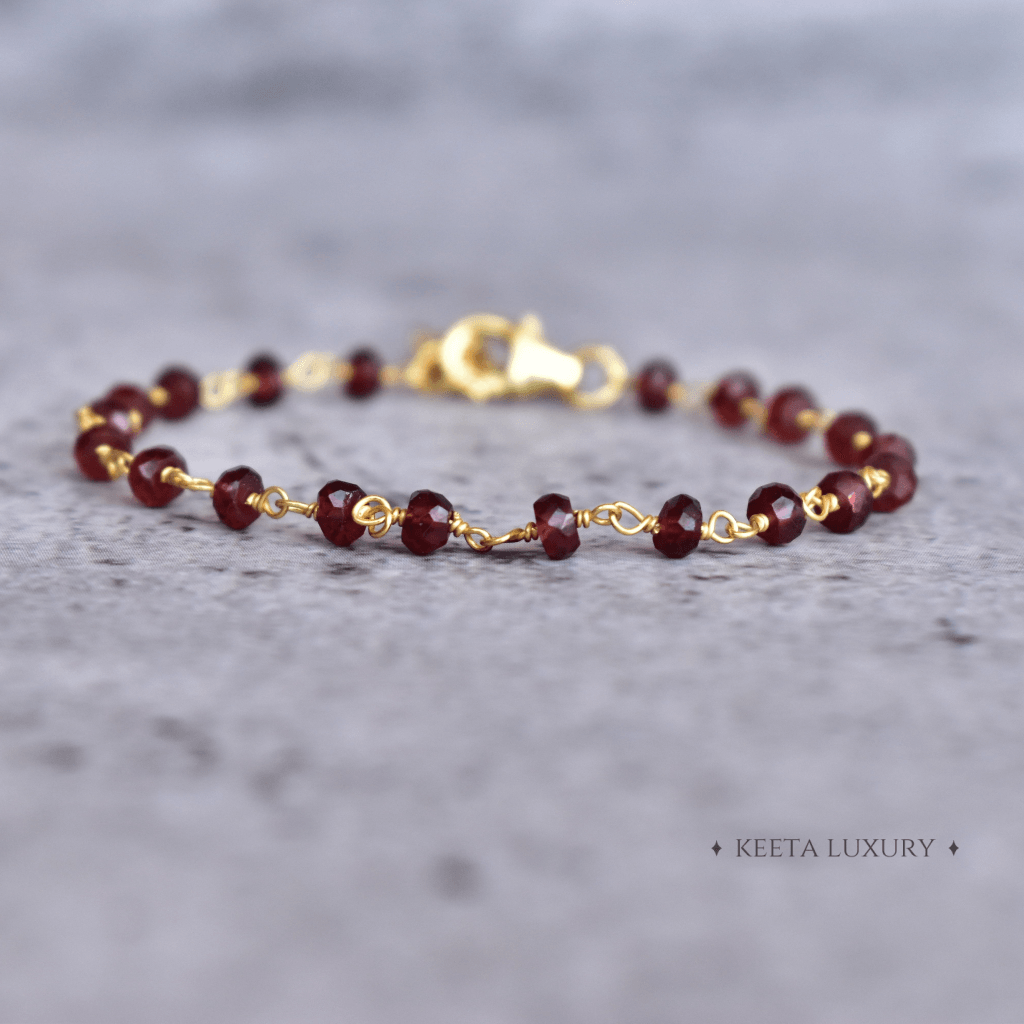 Divine Love - Garnet Bracelets -