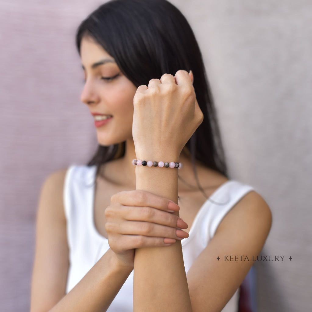 Dual Love - Rose Quartz & Rhodonite Bracelet Bracelets