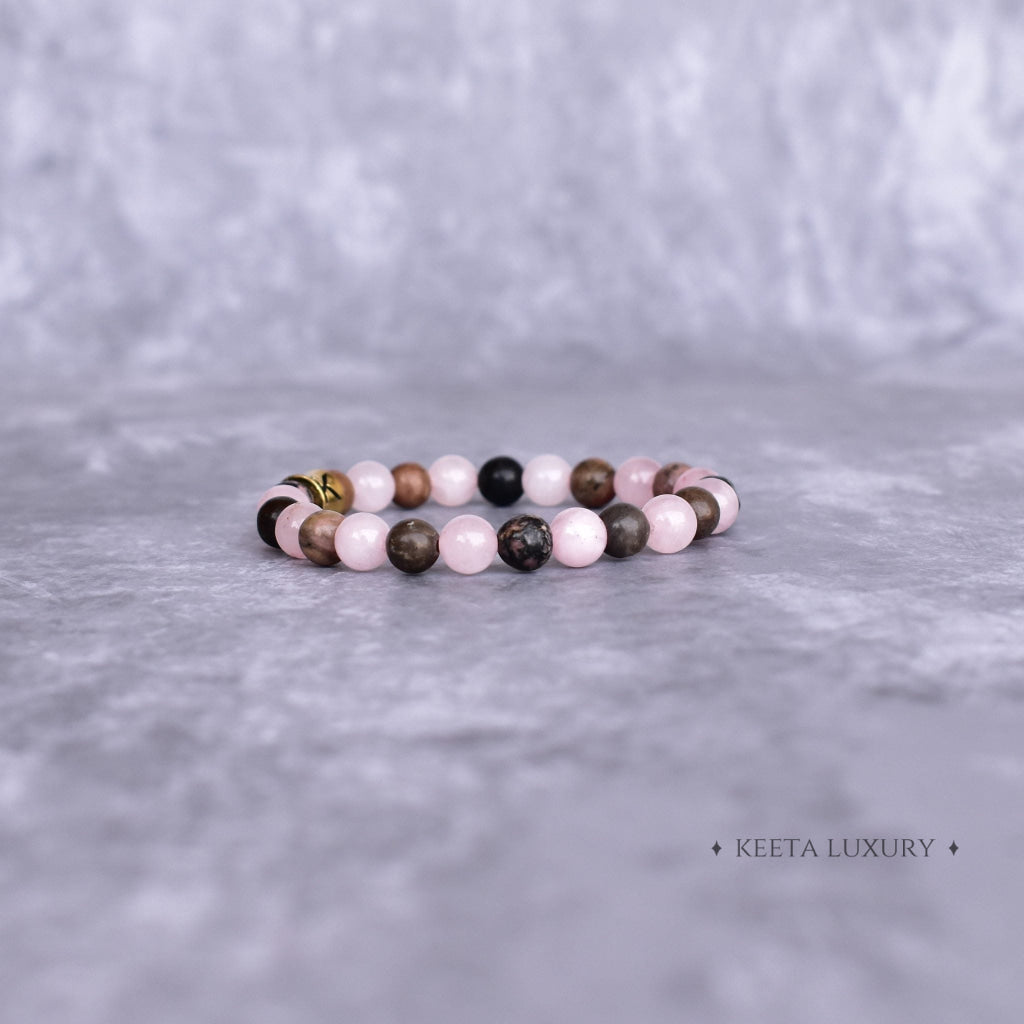 Dual Love - Rose Quartz & Rhodonite Bracelet Bracelets