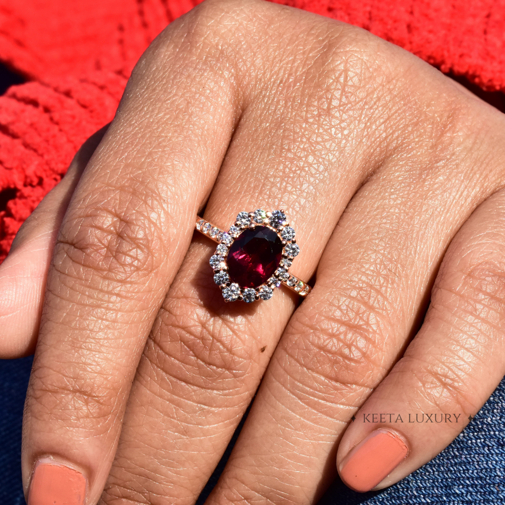 Eternal Bloom - Garnet Ring -