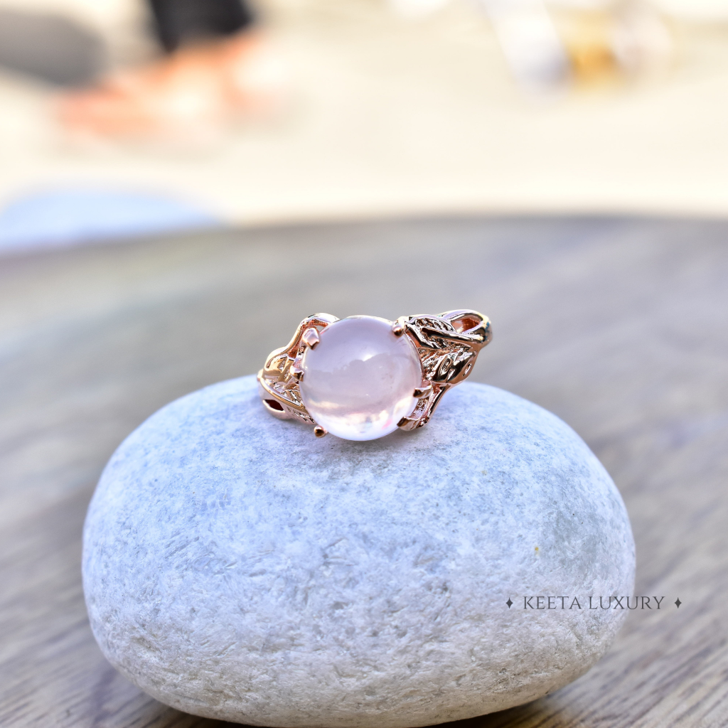 Flourishing Blooms - Rose Quartz Ring -