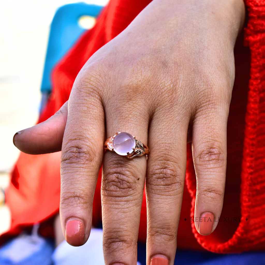 Flourishing Blooms - Rose Quartz Ring -