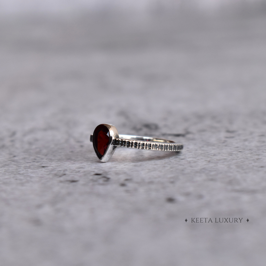 Gypsy Soul - Garnet Ring -