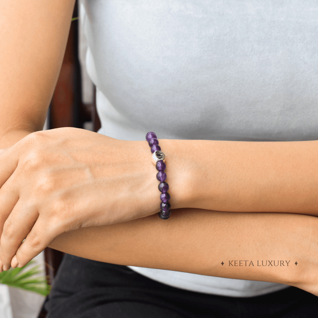 Lotus Bloom - Amethyst Bracelets -