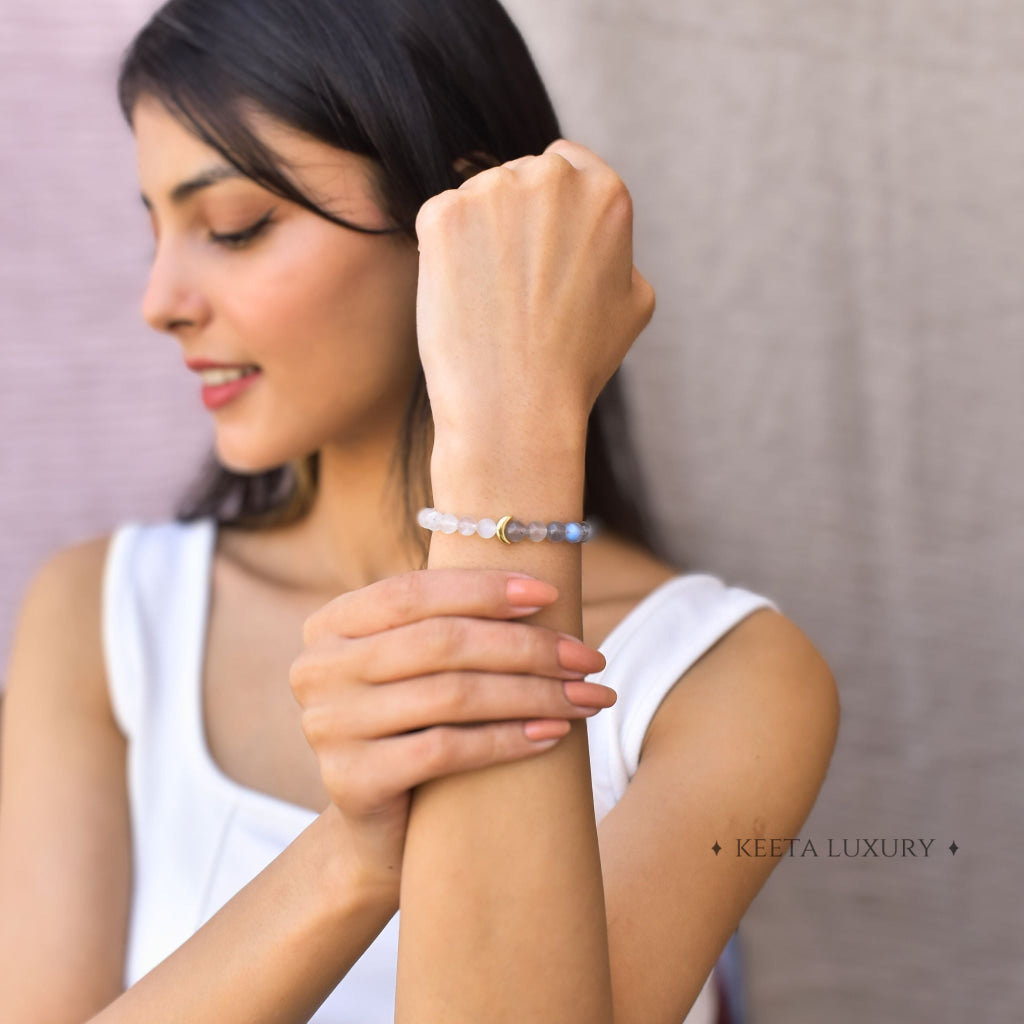 Lunar - Moonstone & Labradorite Bracelets Bracelets