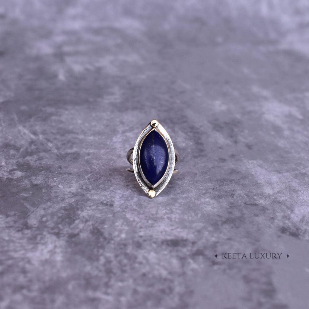 Marquise Beauty - Lapis Lazuli Ring -