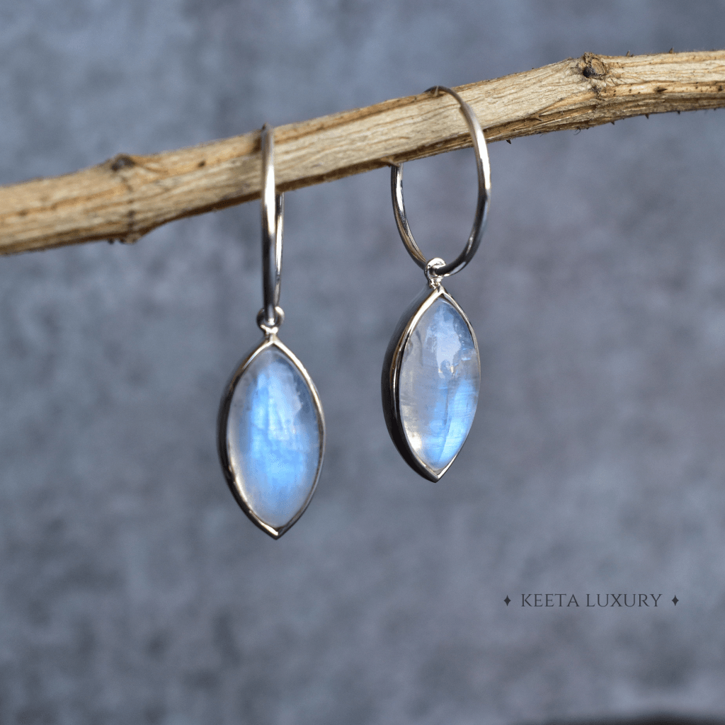 Marquise Swank - Moonstone Earrings -