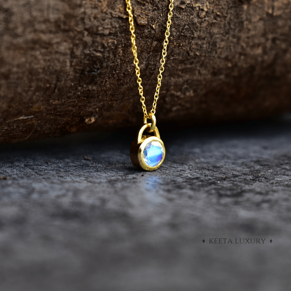 Padlock - Moonstone Necklace -