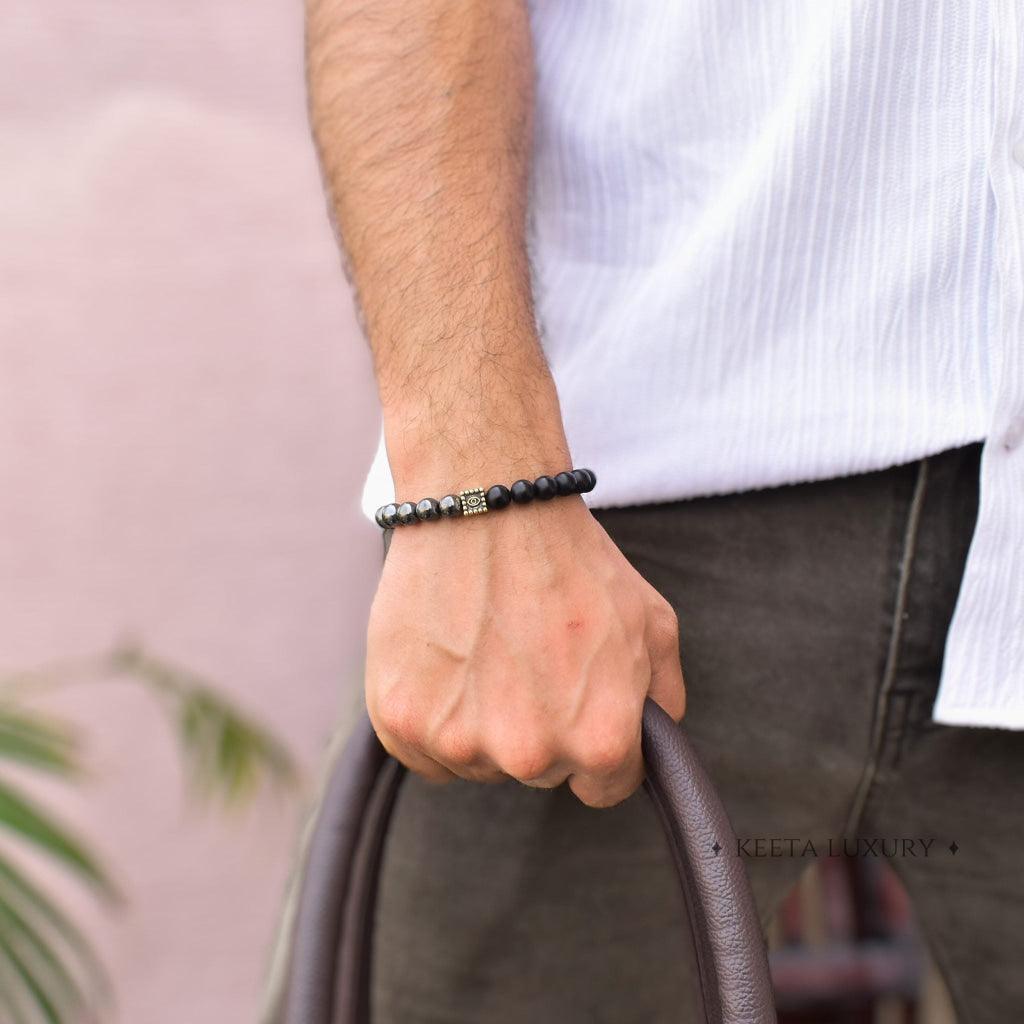 Protection - Hematite & Black Onyx Bracelet -