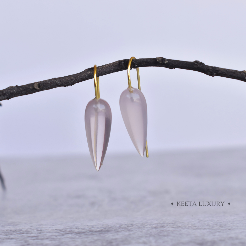 Quartz Divine - Rose Quartz Earrings -