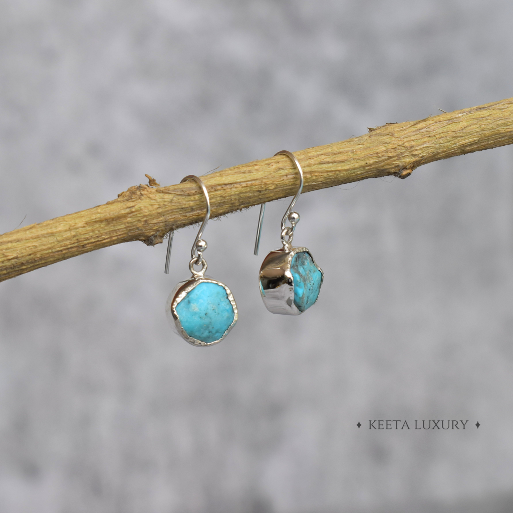 Rawnetic - Turquoise Earrings -