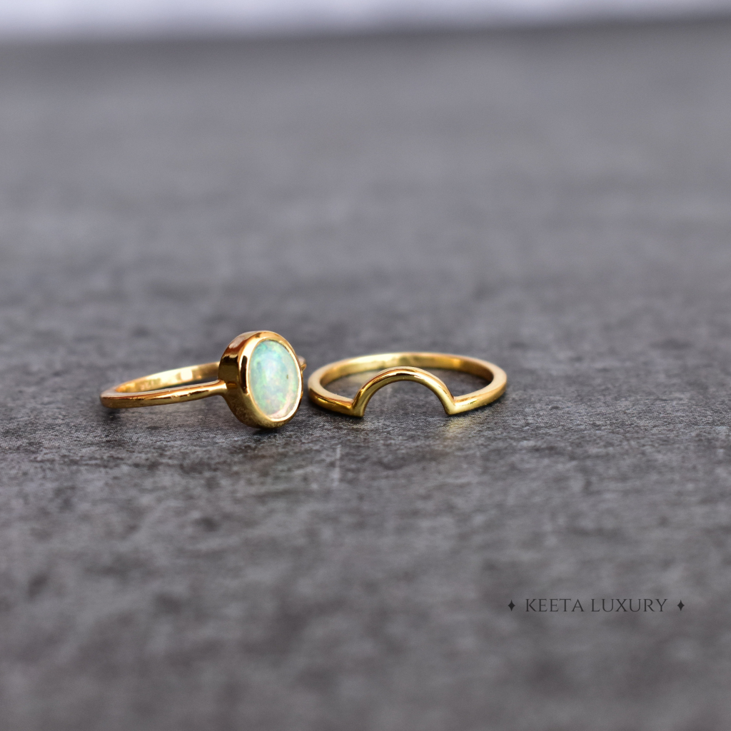 Stackable Bundle - Opal Ring -