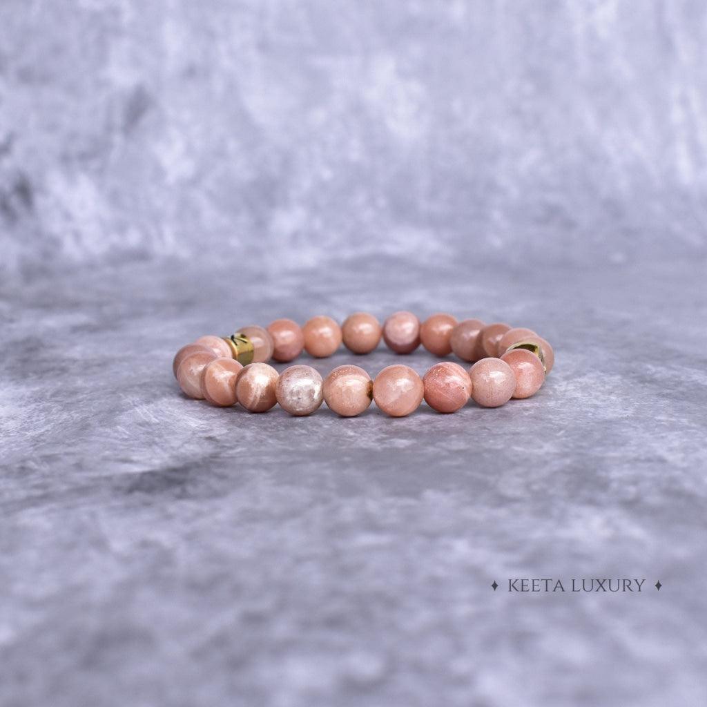 Vision Vibe - Peach Moonstone Bracelets -